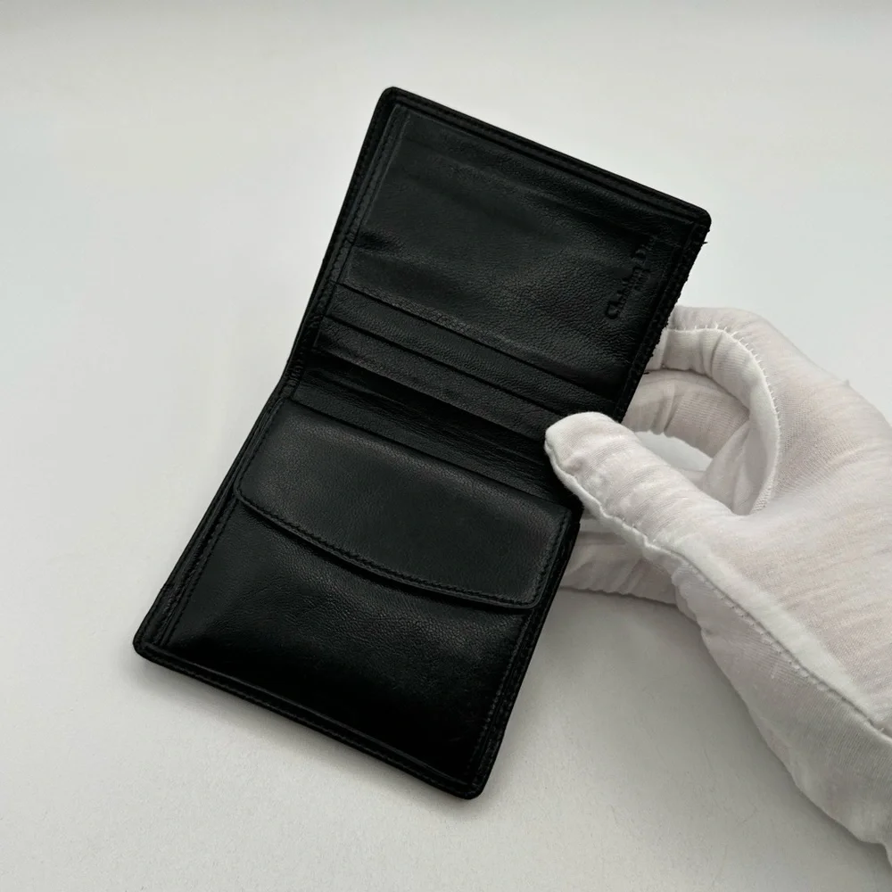 Dior Leather Bi Fold Wallet vintage